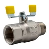 Kép 2/3 - Golyóscsap gázra fogantyúval DN20 3/4" fix KB (Herz)