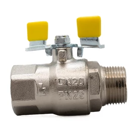 Golyóscsap gázra fogantyúval DN20 3/4" fix KB (Herz)